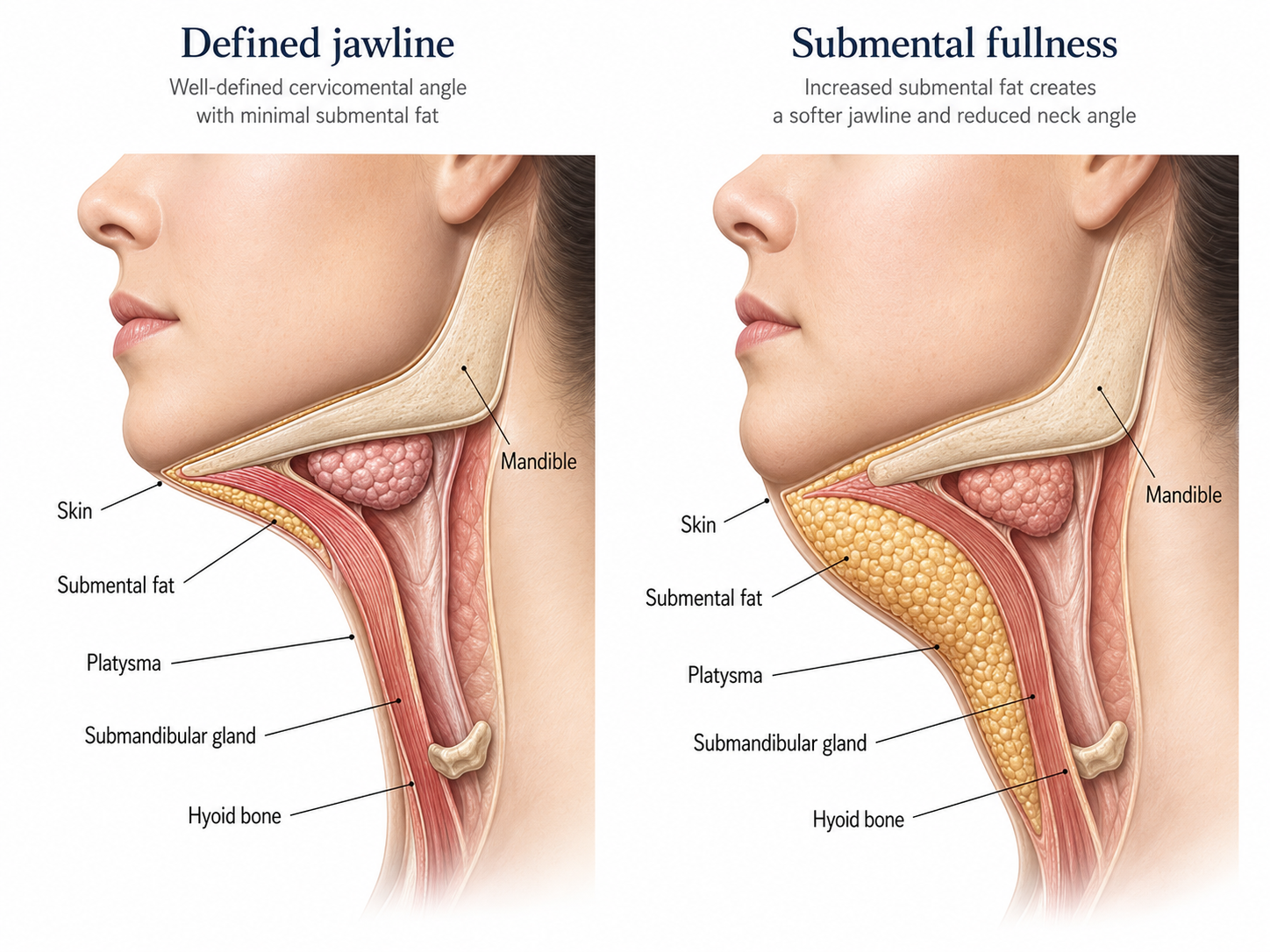 Submental and double chin assessment in Dubai with Dr Shiva Faramarzi